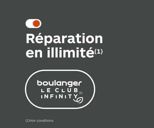 Réparer en illimité avec le club infinity dans votre magasin boulanger à Villefranche sur Saône.