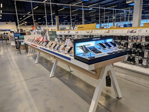Le rayon ou vous pourrez trouver les meilleurs smartphones du marché, tel que le Samsung  S24, le google Pixel 9 ou encore les Xiaomi Redmi Note
