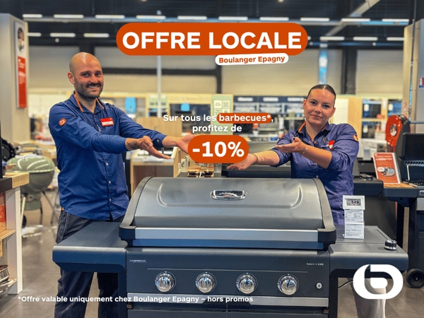 Offre locale : -10% sur les barbecues*