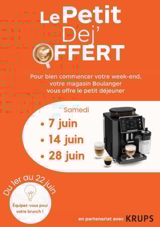 petit dej offert