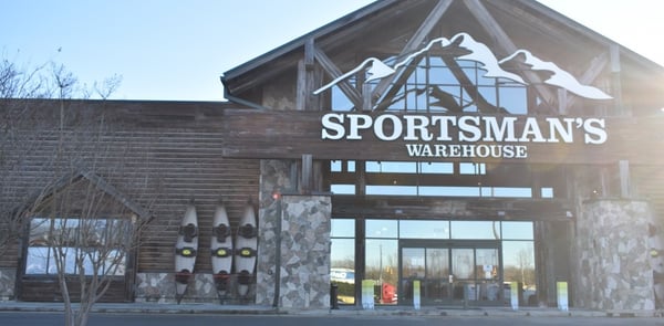 The front entrance of Sportsman's Warehouse in Greensboro