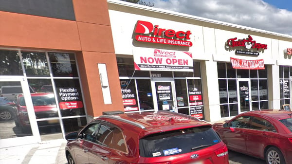 Direct Auto Insurance storefront located at  1258 East Brandon Boulevard, Brandon