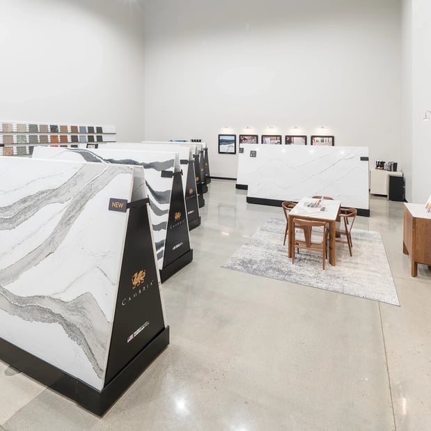 CAMBRIA SALES AND DISTRIBUTION CENTER SHOWROOM – DALLAS slab display