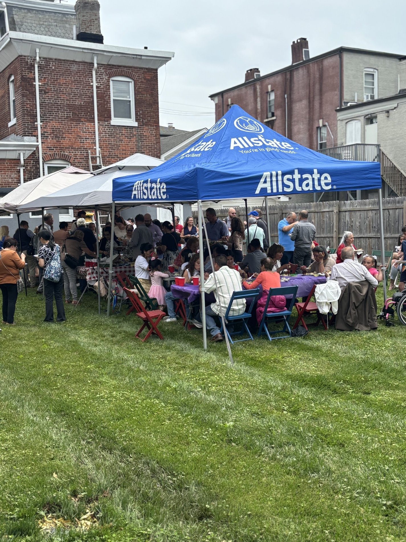 Picnic celebrating the Corpus Cristi procession in Raritan