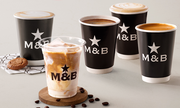 Gingerbread Latte, Cappuccino and Americano coffees from Mugg & Bean.