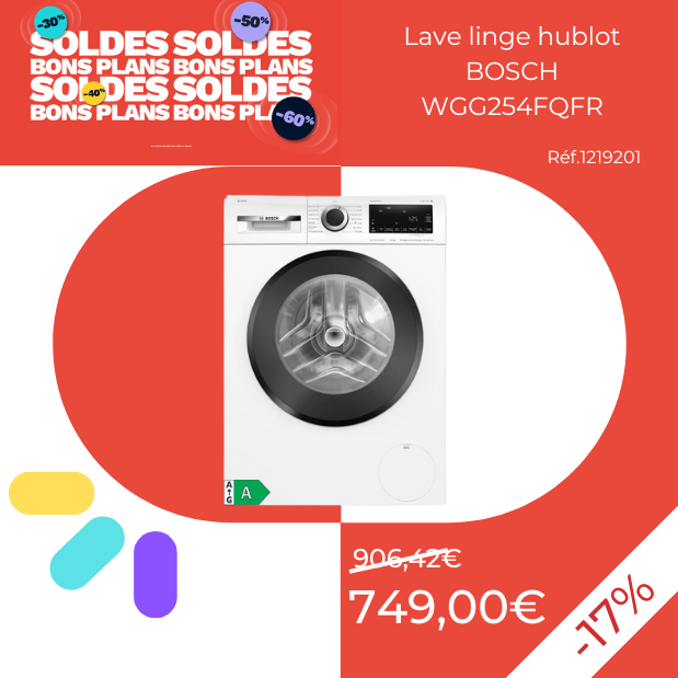 Lave linge hublot BOSCH WGG254FQFR