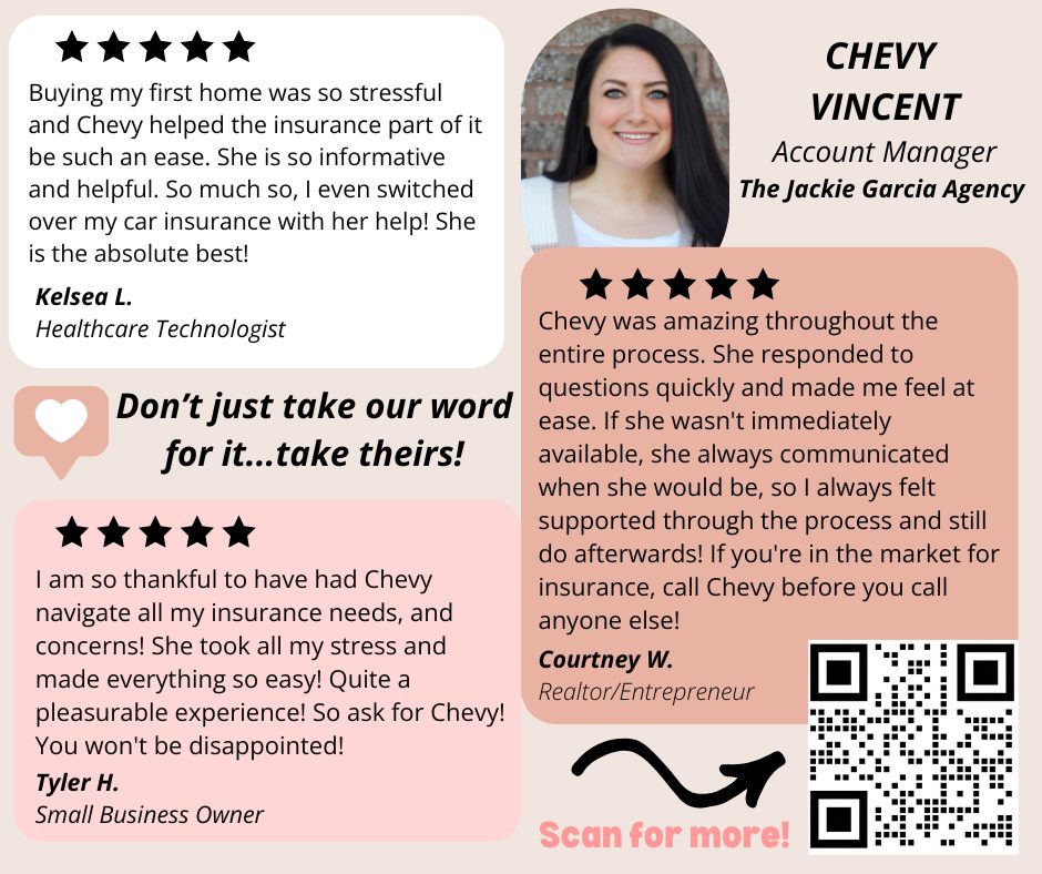 Chevy and her great reviews!