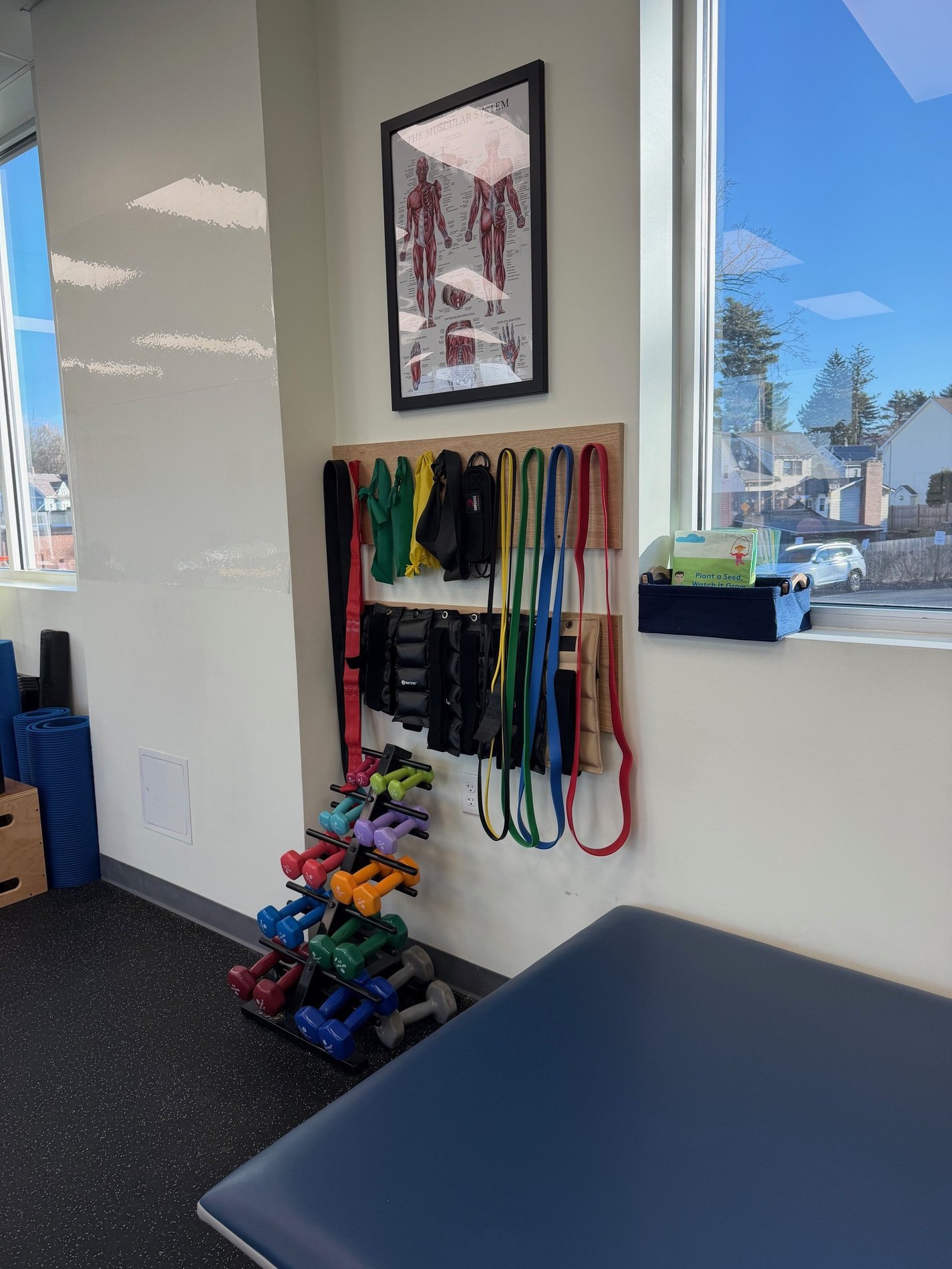 MVPT Physical Therapy East Longmeadow MA patient care area with equipment