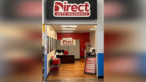 Direct Auto Insurance storefront located at  201 Lanny Bridges Avenue, Covington