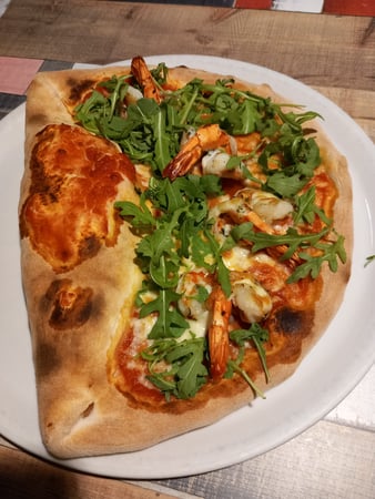 Pizza Mare Monti - metà pizza metà calzone