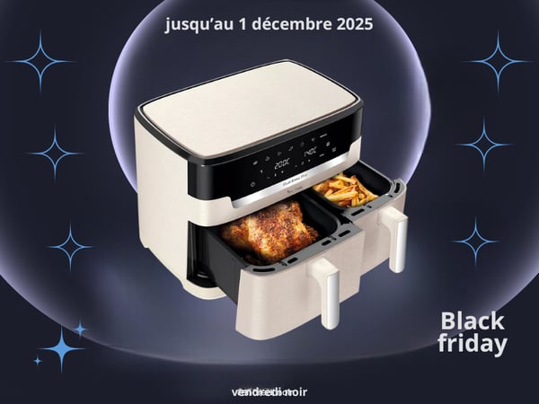 Friteuse sans huile MOULINEX Easy Fry Dual XXL EZ942AF0 10,5 L Réf. 1228186