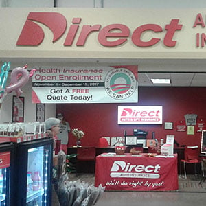 Front of Direct Auto store at 1080 Hwy 290 E., Elgin