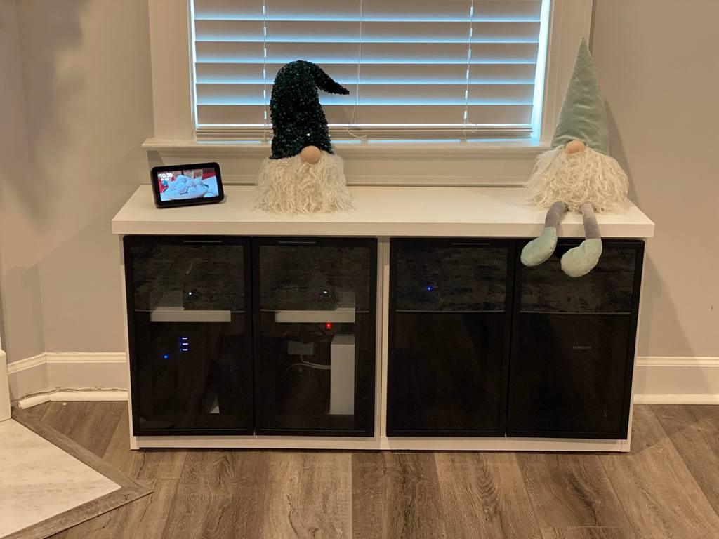 Entertainment system device storage