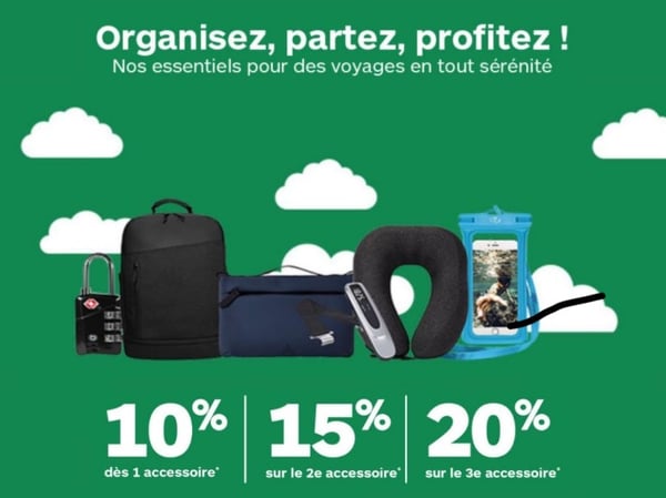 offre, voyage, accessoire