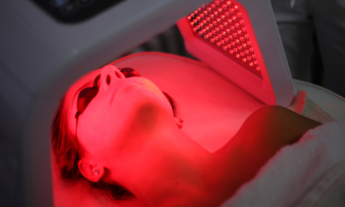 LED Red  Light Therapy enhancement with facial at woodhouse spa