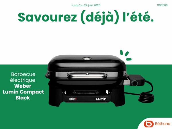 Barbecue électrique WEBER Lumin Compact Black