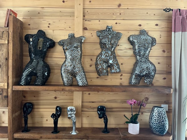 différents bustes et déco