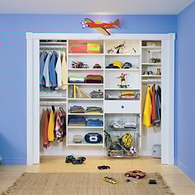 Armarios personalizados con accesorios para niños | Armarios de California