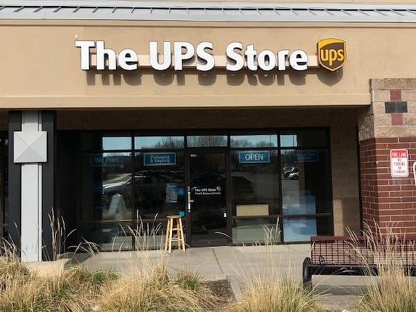 Facade of The UPS Store Stroh Ranch Shopping Center at Parker