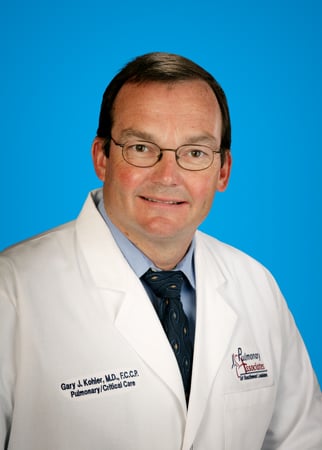 Dr. Gary Kohler pulmonologist and lung health doctor at Lake Charles Memorial Hospital