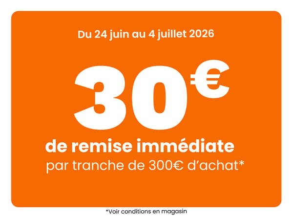 30€ par tranche de 300 €