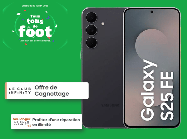 Envie d'un smartphone Samsung à Niort ? Découvrez le s25 FE ou la gamme de S26 à Boulanger Niort