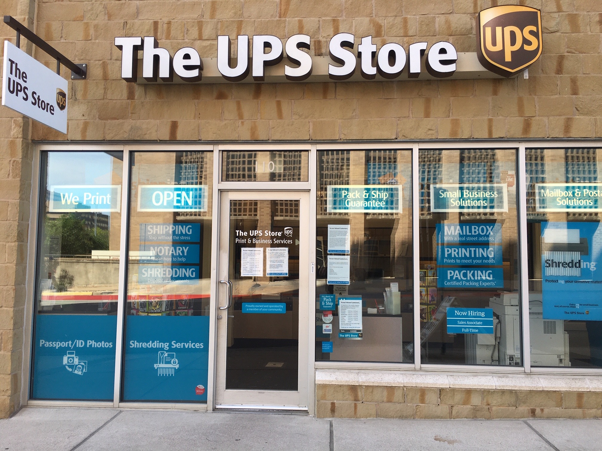 Facade of The UPS Store Downtown Austin