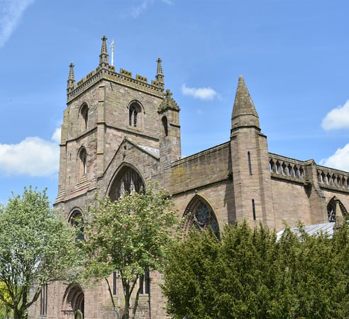Leominster Priory church in Herefordshire