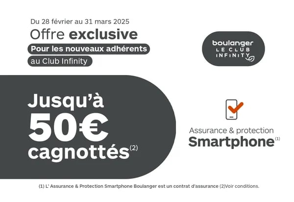 Un air de renouveau - Venez profitez d'un cagnottage pour les nouveaux adhérents Infinity Smartphone dans votre Boulanger Toulouse Saint-Orens !
