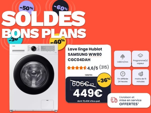 Sélection Lave Linge à Boulanger La Rochelle Angoulins