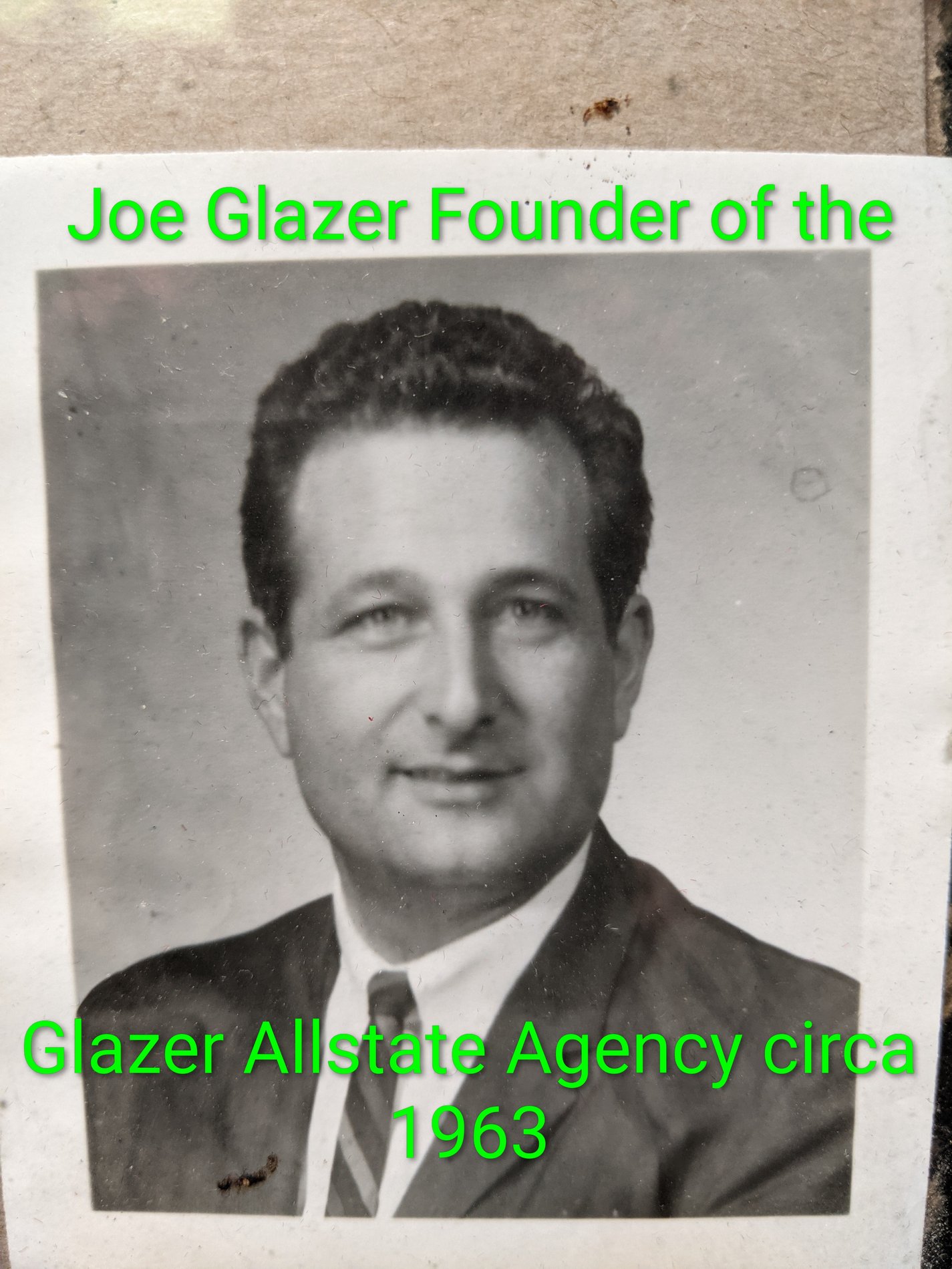 Joe Glazer Circa 1969