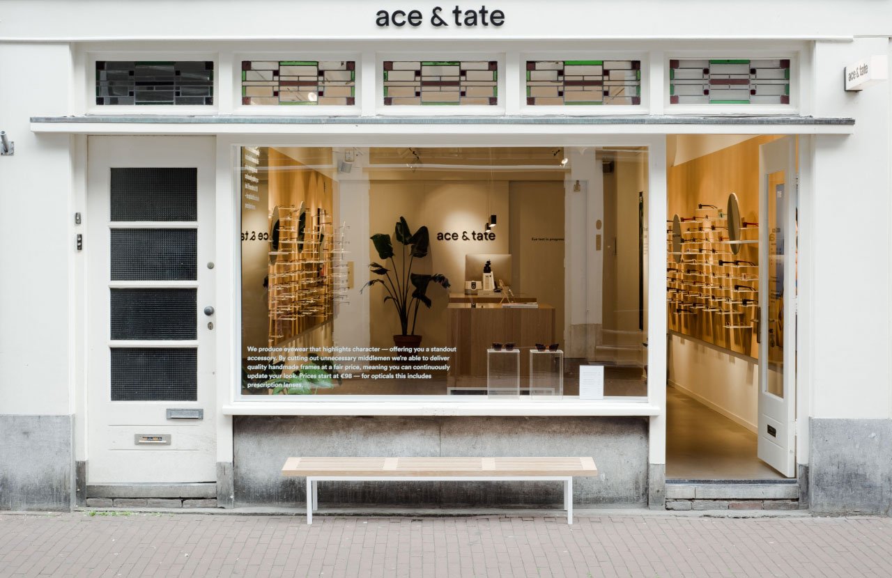 Ace & Tate Huidenstraat winkel interieur