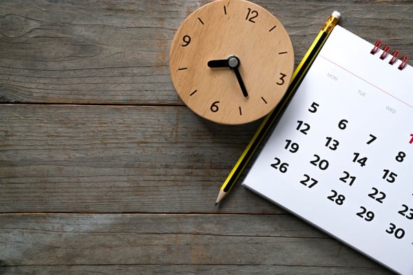 カレンダーと時計