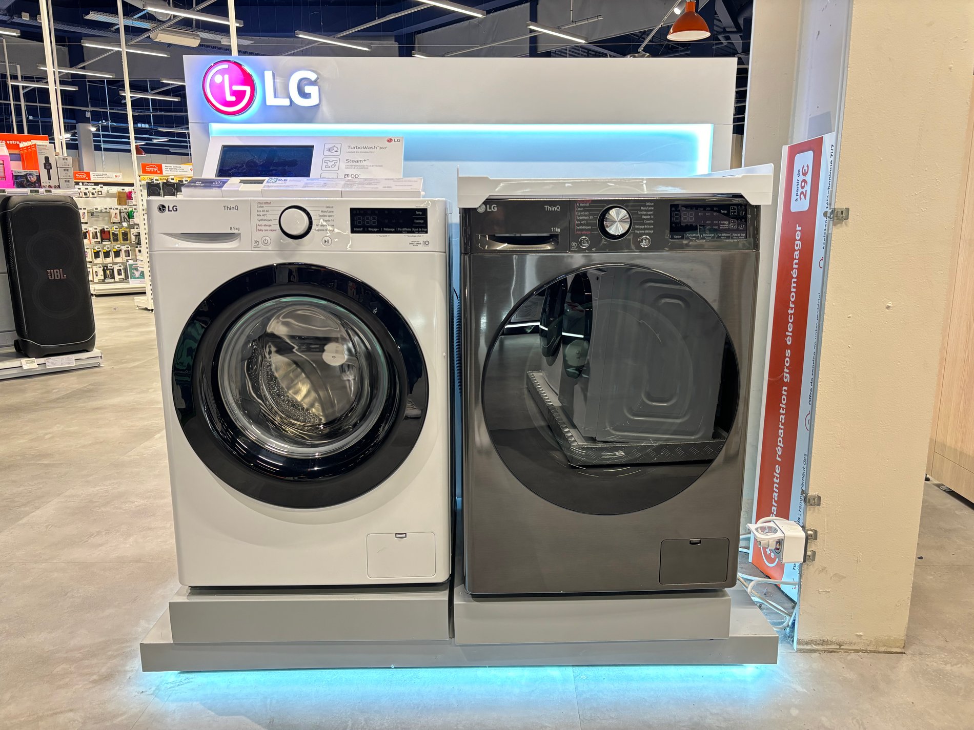 Lave linge et sèche linge LG dans votre magasin Boulanger Orléans Saran