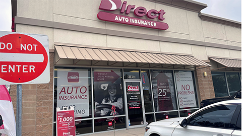 Direct Auto Insurance storefront located at  1818 W Tyler Ave, Harlingen