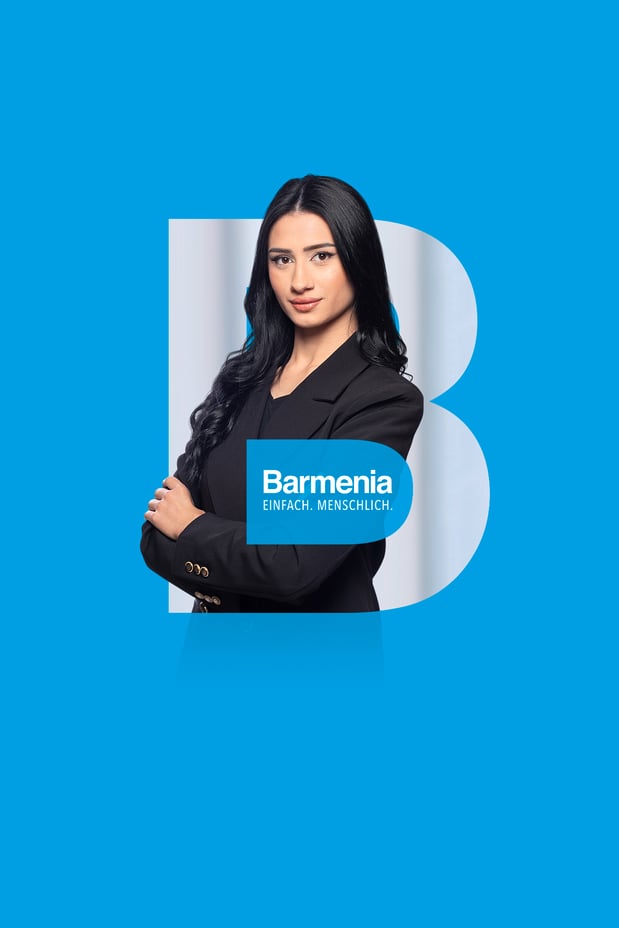 Katarina Bhatti. Ihre Ansprechpartnerin für die Barmenia Versicherung in Karlsruhe.