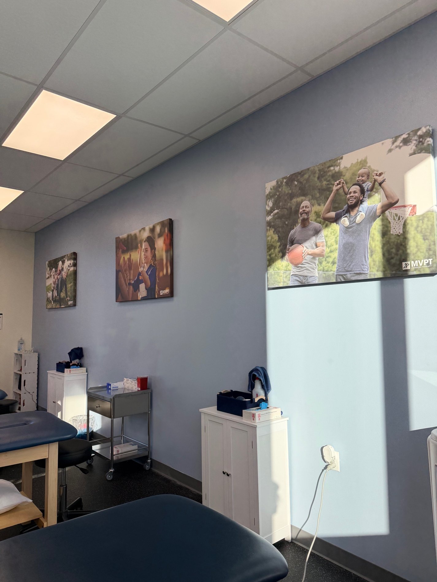 MVPT Physical Therapy East Longmeadow MA patient care area with equipment