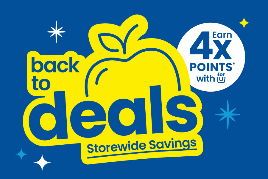 back to school deals storewide savings earn four times points with for u