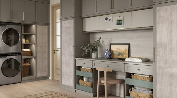 Laundry Room, Home Office, California Closets