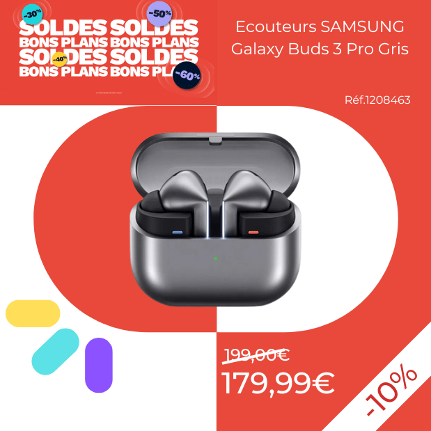 Ecouteurs SAMSUNG Galaxy Buds 3 Pro Gris