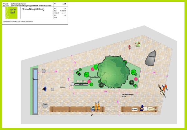 Skizze / Entwurf mit CAD VECTOR, Garten Ideal GmbH