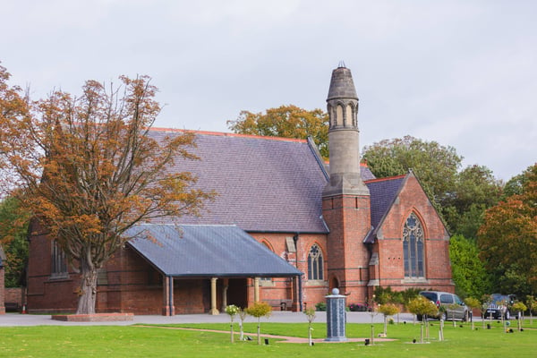 A view of the exterior of the Chapel at Haltemprice Crematorium