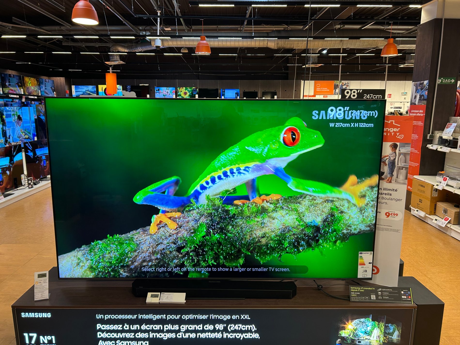 Découvrez les nouvelles Télévisions grands écrans de Samsung chez Boulanger Grenoble Saint-Egrève