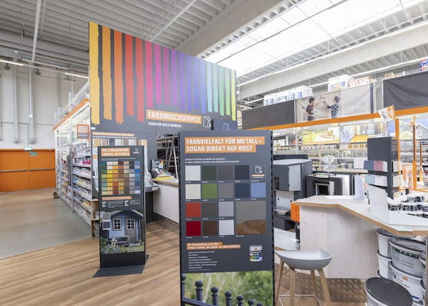 OBI FarbmischService im Markt Erfurt Süd Farben & mehr!