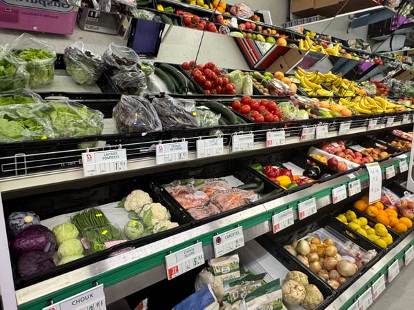 vente de fruits et légumes