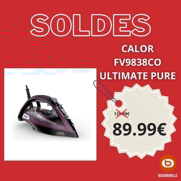 Fer à repasser CALOR FV9838CO Ultimate Pure