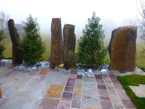 Kreativer Sichtschutz beim Sitzplatz von garbatec ag in Beringen