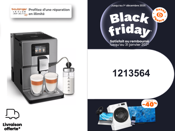 Expresso Broyeur KRUPS offre black friday boulanger limoges