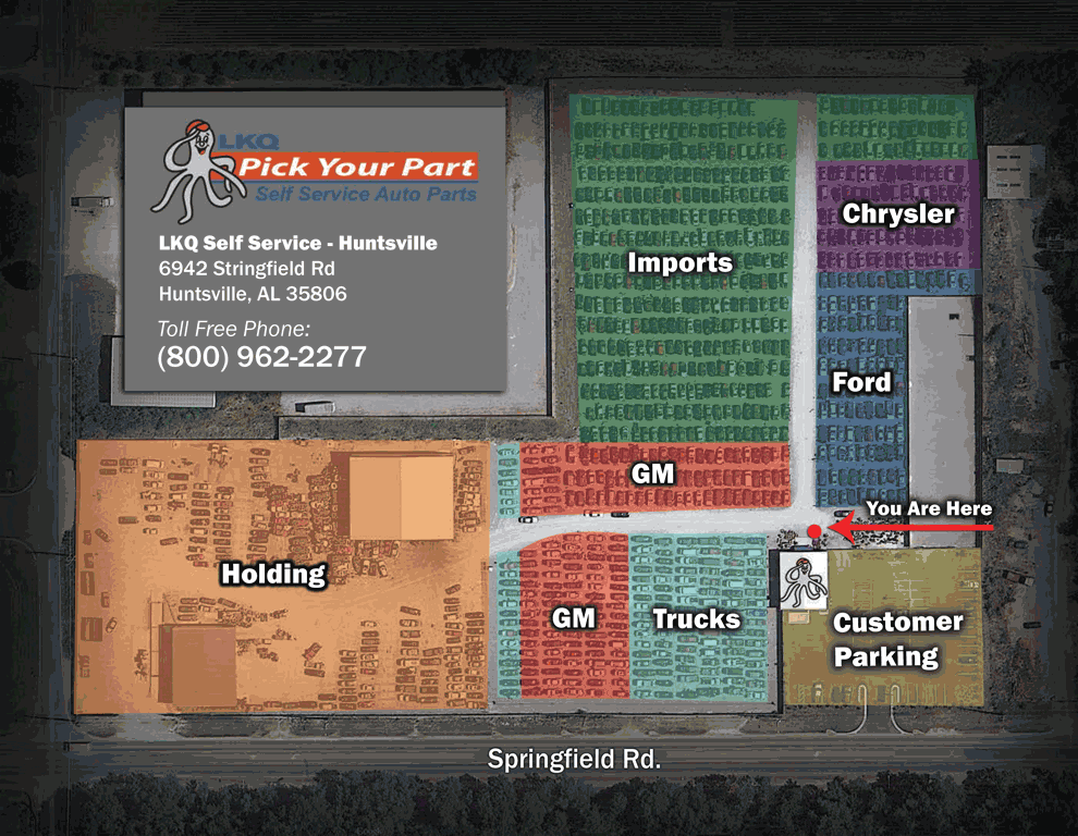 LKQ Pick Your Part Huntsville in Huntsville, AL