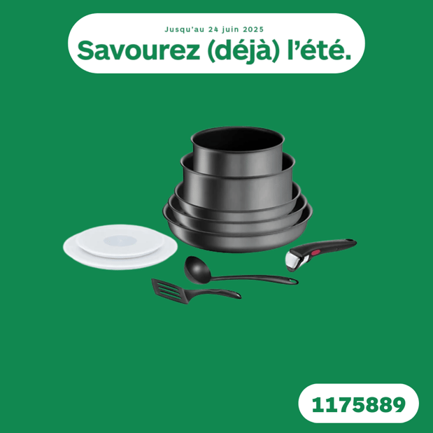 Batterie de cuisine TEFAL Ingenio Daily Chef gris 10 pcs en promotion dans votre magasin boulanger lille esquermoise